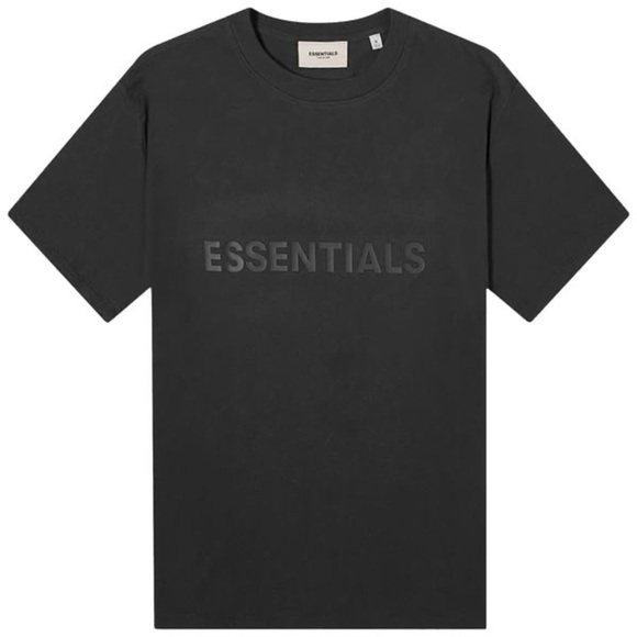NWT Essentials Unisex Black T-Shirt- Size Small - Picture 1 of 3